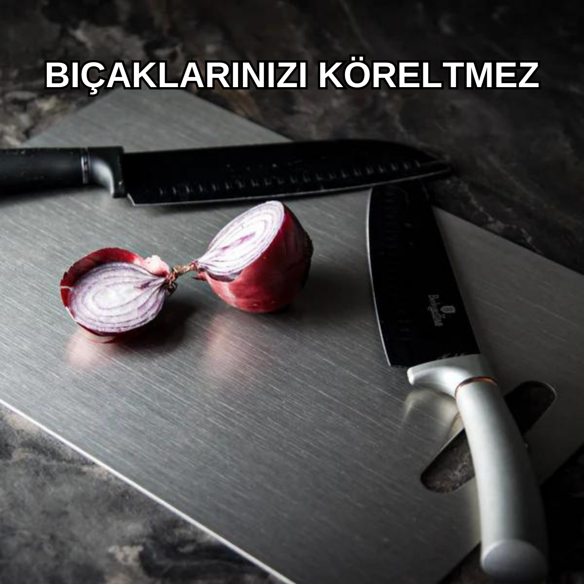 BarkCook Paslanmaz Çelik Kesme Tahtası